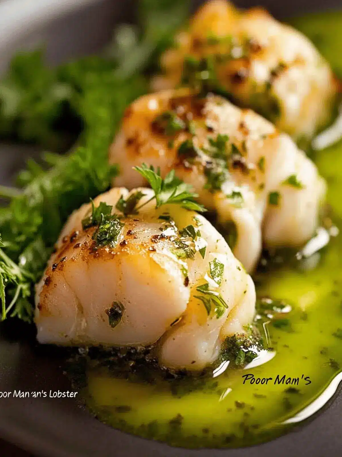 Delicious Poor Man's Lobster: Monkfish with Herb Brown Butter